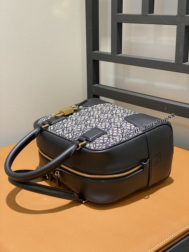 Loewe專櫃2022新款刺繡帆布手提肩背女包 羅意威Amazono手提包 10522 lyw1433